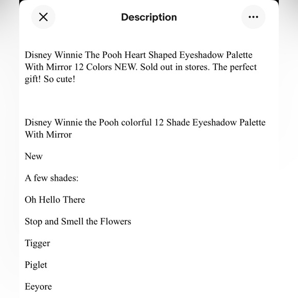 Disney Winnie The Pooh x Taste Beauty Shimmery Pastel Eyeshadow Palette. NIB. - Picture 5 of 5